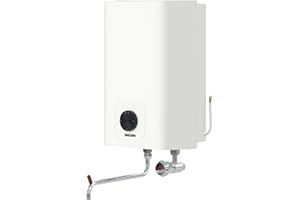 STIEBEL ELTRON Small unvented Electric Water Heater SNO 5 Plus (GB), Water Heater Over Sink 5 l, Very Compact, 2 kW, White, 204979
