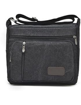 Männer Und Frauen Jahrgang Leinwand Schulter Ipad Messenger Tote Schulranzen Geschäftsleben Tasche,D-32cm*10cm...