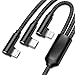 Produktbild BAIYI 3 in 1 USB-Kabel USB-Typ-C-Kabel für iPhone X XR 7 8 Plus für Samsung Huawei Xiaomi 3 in 1-Datenladekabel