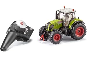 siku 6882, Ferngesteuerter Claas Axion 850 Traktor, 1:32, Inkl. Fernsteuermodul, Metall/Kunststoff, Grün, Batteriebetrieben, Kompatibel mit Anbaugeräten