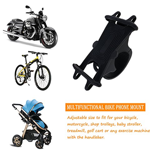 Philonext Universal Bike & Moto telefono in silicone supporto manubrio supporto culla per iPhone 6/5/6s, Samsung Galaxy Note o qualsiasi smartphone & GPS