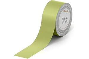 Makeid L1-C Recharge ruban étiqueteuse, 16 mm x 4 m, étiquette thermique laminée continue, imperméable, autocollante, compatible avec les imprimantes
