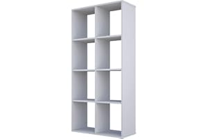 POLINI KIDS Polini Home separador de ambientes estante para libros blanco 8 compartimentos, 1693.9