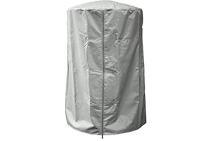 REMIXAST Heavy Duty Tabletop Heater Cover, 61x96.5cm Round Stand-Up Patio Heater With Table Cover- Waterproof & Dustproof for All Weather Protection (Brown)(Gray)
