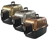 Transportbox Transportkäfig Tragebox für Katzen und kleine Hunde 49x32x32cm