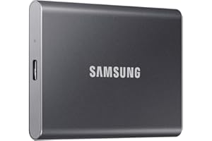 Samsung Portable SSD T7, Dysk SSD 4 TB, USB 3.2 Gen.2, 1050 MB/S Odczyt, 1000 MB/S Zapis, Zewnętrzny Dysk SSD do iPhone'A, Maca, Komputera Pc, Smartfona i Konsoli do Gier, Szary, Mu-Pc4T0T/WW