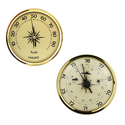 Lantelme 5678 Wettervorhersage Set mit Barometer und Hygrometer Analog