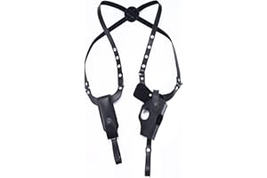 QMZDXH Vertikales Schulterholster Pistolenholster Hidden Underarm Holster Mit Magazintaschen Allgemeines Vertikales Pistolenholster Einstellbar Für Rechts- Und Linkshänder