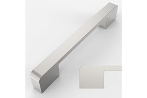 Amerdeco 10 Pack Satin Nickel Cabinet Pulls 5 Inch(128MM) Hole Centers Kitchen Handles Cupboard Drawer Pulls AM018