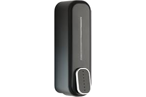 GEDY | Mullet Dispenser Sapone e Gel Igienizzante da 350 ml, Colore Nero, Dimensioni 22 x 6,3 x 9 cm e Peso 0,205 kg