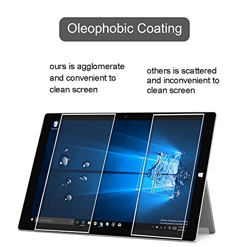 Microsoft Surface Pro 4 Schutzfolie,Vikoo Glasfolie Hartglas 9H Panzerglas Panzerglasfolie für Microsoft Surface Pro 4 - 5