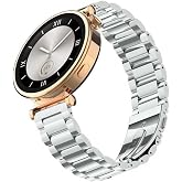 18 mm Paslanmaz &Ccedil;elik Saat Kordonu, Huawei Watch GT6 41 mm / GT5 Pro 42 mm / GT5 41 mm / GT4 41mm ile Uyumlu, Klasik Paslanma