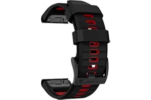 MYSNBKN Bracelet 22mm pour Garmin Fenix 7 Pro/Fenix 7/Fenix 6/Fenix 5/EPIX 2, bracelet de remplacement en silicone souple pour Garmin Forerunner 935/945/955/754/Approach S60/S62