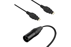 Toxaoii 4-pinowy kabel XLR zrównoważony kabel audio HD650 kompatybilny z Sennheiser HD650 HD600 HD580 HD660S HD58X HD565 HD6XX, 1,5 m