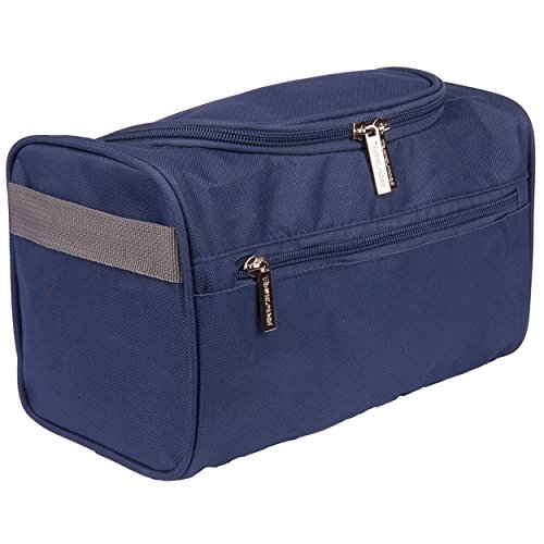 Bolsa De Aseo De Viaje Colgante Para Hombres Bolsa De Ducha Equipo De Afeitado - Perfecto Para Artículos De Aseo Y Tocador De Tamaño De Viaje (Azul)