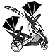 kidz kargo Duellette 21 Combo Twin Pushchair Tandem Stroller Buggy New-Born Baby Carrycots Pram Travel System contains 2 x Pramette/Seat Units/2 x Footmuffs/2 x Rain Covers (Midnight Black)