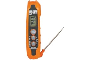 Klein Tools IR07 | Thermomètre double infrarouge et sonde | Mesure température -40 à 300 °C | Laser de ciblage et affichage rétroéclairé