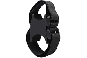 DONGKER Supporto Torcia Per Bici, Morsetto Della Torcia Della Bici,Clip Per Montaggio Torcia LED Tattica Regolabile Per Bicicletta Accessori