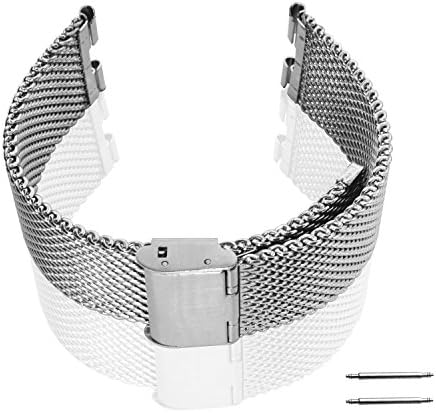 GOOQ Steel Stainless Bracelet Metal Watchband Fit for Moto 360 Smartwatch Motorola Moto 360 Watch Band Plus Free Stainless Spring Bar Tool and Screen Protector for Moto 360 Wristband