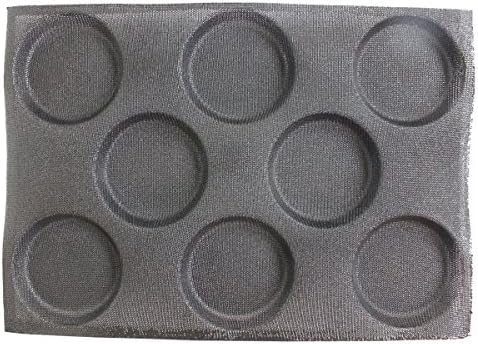 LeMarle Silicone Non Stick Baking Liners Mat Perforated Bread Buns Mold 8 Cavities