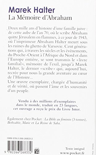 Livres Couvertures de La mémoire d'Abraham