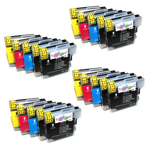 20x kompatible Premium XL Druckerpatronen für Brother DCP 195 C. Sehr gute Laufleistung und Preiswert!