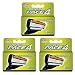 Dorco Pace 4 Replacement Cartridges – Razor Blades for Men - Common Docking System Compatible With Any Dorco Handle – Safe, Sensitive Men’s Shave - Lubrication Strip Included – 12 Count