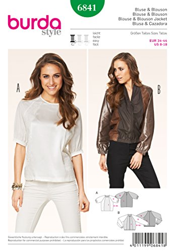 Preisvergleich Produktbild Burda Schnittmuster Bluse, Blouson 6841