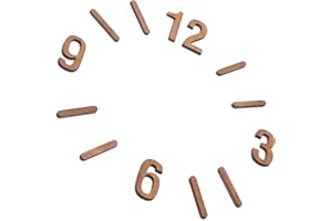 OSALADI Orologio digitale con lettere in legno, orologio da parete 3D, numeri di ricambio per orologio fai da te, orologio da parete digitale