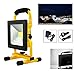 Produktbild HG® 20W Kaltweiß LED Akku Fluter Arbeitsleuchte Baustrahler Handlampe Campinglampe Wiederaufladbare Außenstrahler
