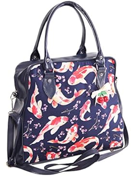 SugarShock Lowell 50s retro Koi Fisch Henkeltasche Rockabilly Tasche Handtasche