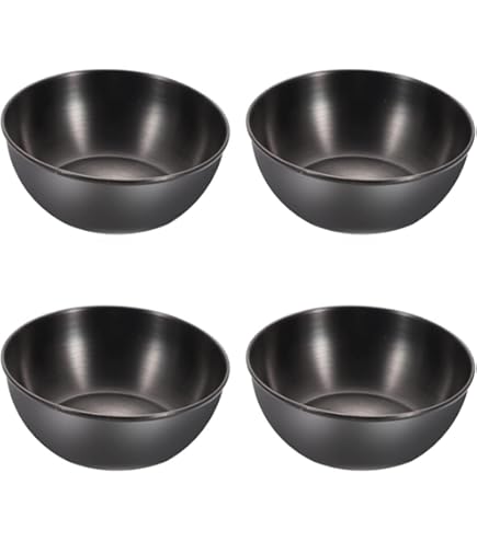 Tre Ciotole Set 6 Ciotoline Aperitivo In Acciaio Inossidabile Dorato Con 3 Cucchiai - GOIYZTTR Set Aperitivo Inox