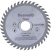 Badem10 Daire Testere Bı&ccedil;ağı Ahşap Kesme Testeresi 115mm 40 Diş + Matkap Aparatı