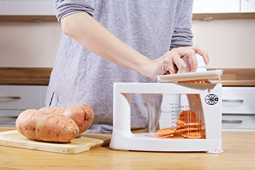 ICO ICO017 8–1 Profi Spiralschneider mit Mandoline, Käsereibe, und Saftpresse, Kunststoff, weiß, 24.8 x 21.6 x 14.6 cm - 2