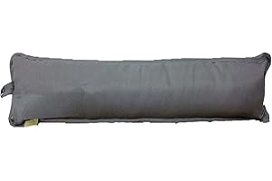 AHR New Plain Giant Jumbo Fabric Draught Excluder Decorative Simple Door or Window Draft Guard Winter Air Stopper (GREY)