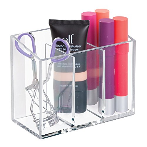 Interdesign 21240EU Affixx Waschtisch-Organizer 3-er Set, durchsichtig - 4