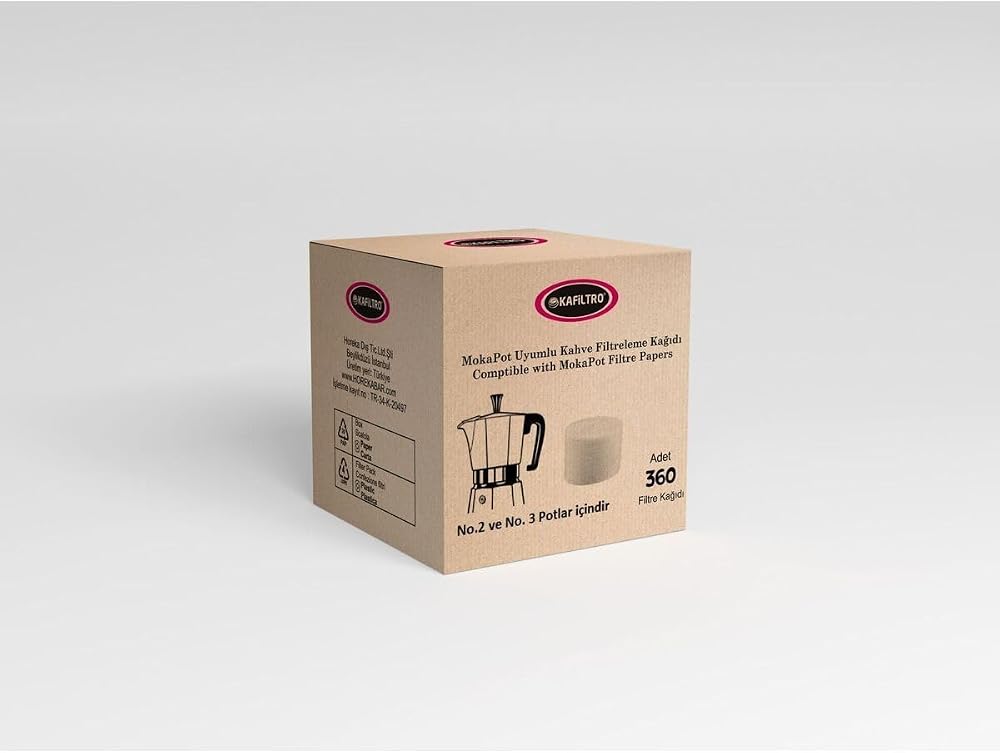 Kafiltro Mokapot Kahve Filtresi-360Adet