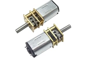 CHANCS Motore a Velocità Variabile N20 6V DC 20RPM Cambio Micro Motore Elettrico con Coppia Ingranaggio per Giocattoli Elettronici Bracci Meccanici 2PCS