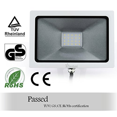 Novolumi® 20W Kaltweiß IP65 LED Wandstrahler Flutlicht Flutlichtstrahler Strahler Scheinwerfer Wasserdicht Baustrahler Für Parkplätzen - 5