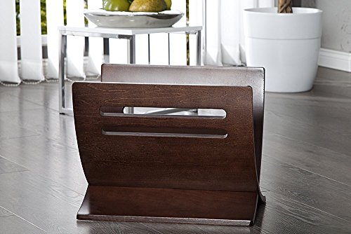 Design Zeitungsständer NEWS wenge coffee Magazinständer - 8