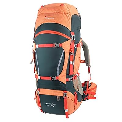 Mountaintop 65L+10L sac à dos de plein air de randonnée sac au dos Sac à dos avec couverture de pluie de l'alpinisme, le camping, la randonnée, les voyages et l'escalade
