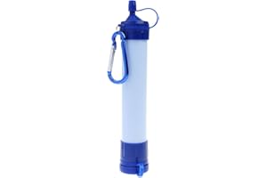 SAUIHUF Portátil De Filtro De Agua Purificador De Acampar Al Aire Libre Equipo De Supervivencia Azul Blanco
