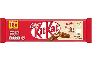 KitKat 2Finger Milk Chocolate Biscuit Bar, 18 x 20.7g