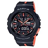 Casio Baby-G BGA-240 Two-Tone Series Black Orange Watch BGA240L-1A