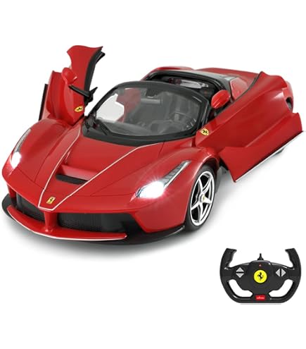 RASTAR Coche de control remoto Ferrari, escala 1/24 Ferrari 458 Italia, coche de juguete Ferrari rojo RASTAR Coche de control remoto Ferrari, escala 1/24 Ferrari 458 Italia, coche de juguete Ferrari rojo