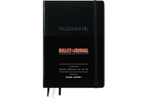 ‎LEUCHTTURM1917 LEUCHTTURM1917 363572 Bullet Journal - Edition 2, Notizbuch Medium (A5), Hardcover, 206 nummerierte Seiten, 120 g/m² Papier, dotted, Schwarz