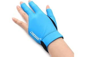 CUESOUL I guanti da biliardo Mano sinistra/destra del ponte - Adatto per giochi di biliardo/snooker/carrozzella