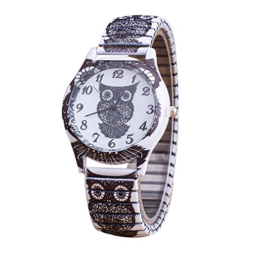 Flores primavera impreso reloj de acero inoxidable reloj de pulsera