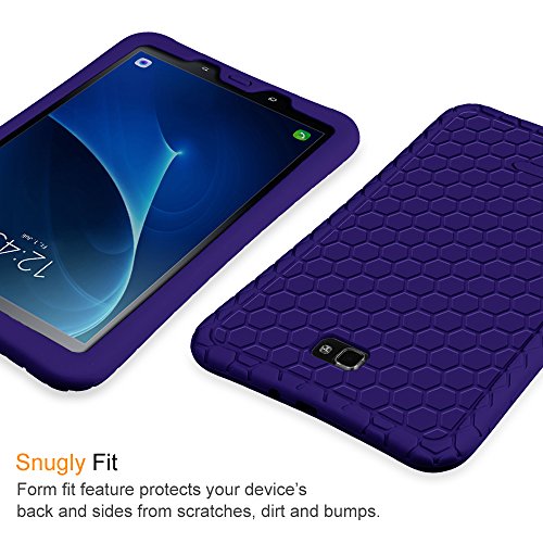 Fintie Samsung Galaxy Tab A 10.1 Hülle – [Bienenstock Serie] Leichte Rutschfeste Stoßfeste Silikon Schutzhülle Tasche Case Cover für Samsung Galaxy Tab A 10,1 Zoll T580N / T585N Tablet (2016 Version), Marineblau - 6