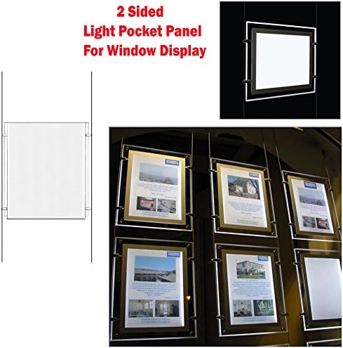 New A3 LED Double Side Window Light Pocket Light Panel Estate Agent Display